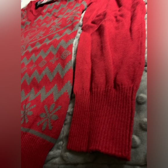 FOCO NFL Womens NFL Team Logo Ugly Holiday V-Neck Sweater - Picture 8 of 10